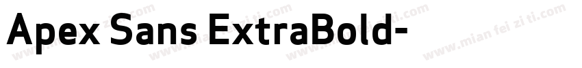 Apex Sans ExtraBold字体转换